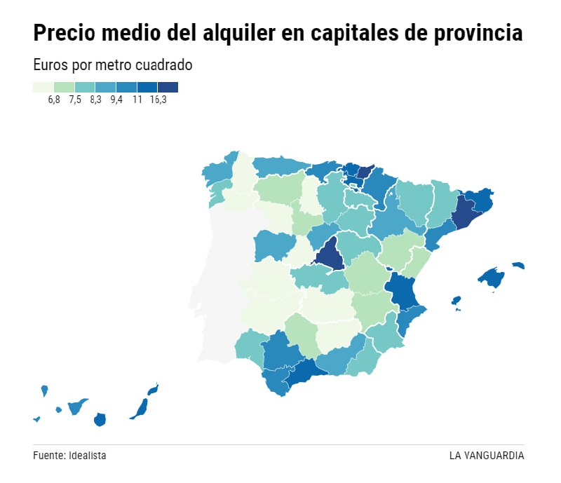 ❗️Арендная плата за жильё в прибрежных городах Испании выросла более чем на 20% за 2022 год